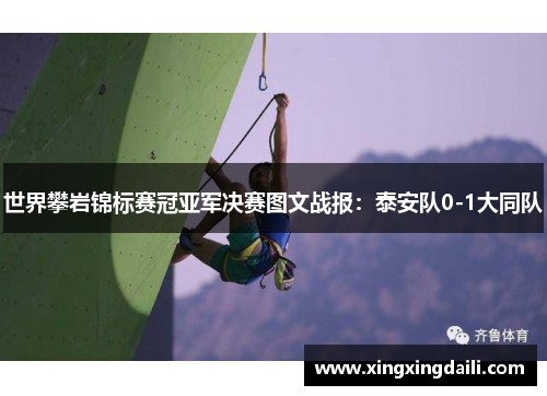 世界攀岩锦标赛冠亚军决赛图文战报：泰安队0-1大同队